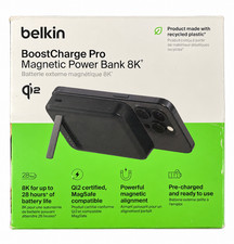Belkin Boost Charge Pro Magnetic Power Bank 8K 28hr battery life Black