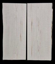 Bookmatched Live Edge Set di tavole in acero riccio - Ideale per lavorazione del legno personalizzata