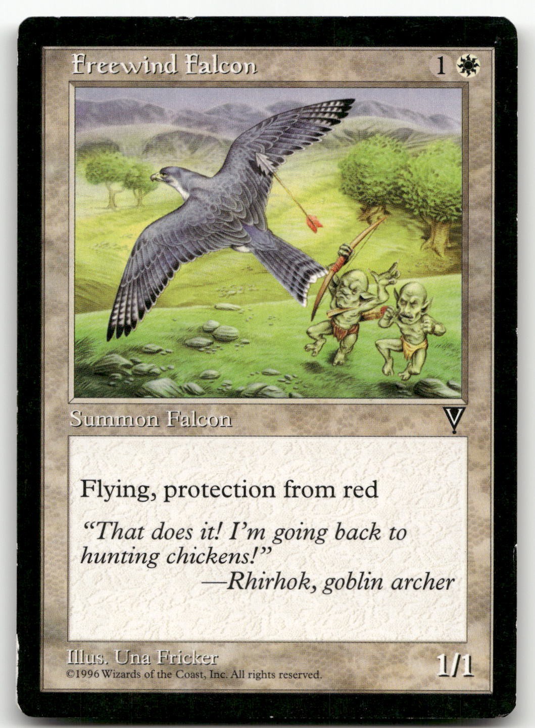 Freewind Falcon (LP) Visions VIS Magic MTG