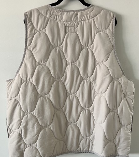 $105 Nike Men Sz L Insulated Therma Fit Oversized Military Vest Beige DX0890-072 - Picture 9 of 13