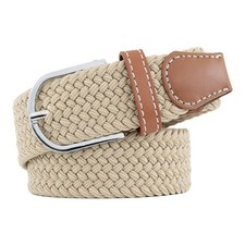 Mens Stretch Belt,Braided Elastic Golf Canvas Belt Casual for Pants and Jeans...