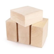 4 PCS Basswood Carving Blocks 4 X 4 X 2 inch Basswood for Wood Carving