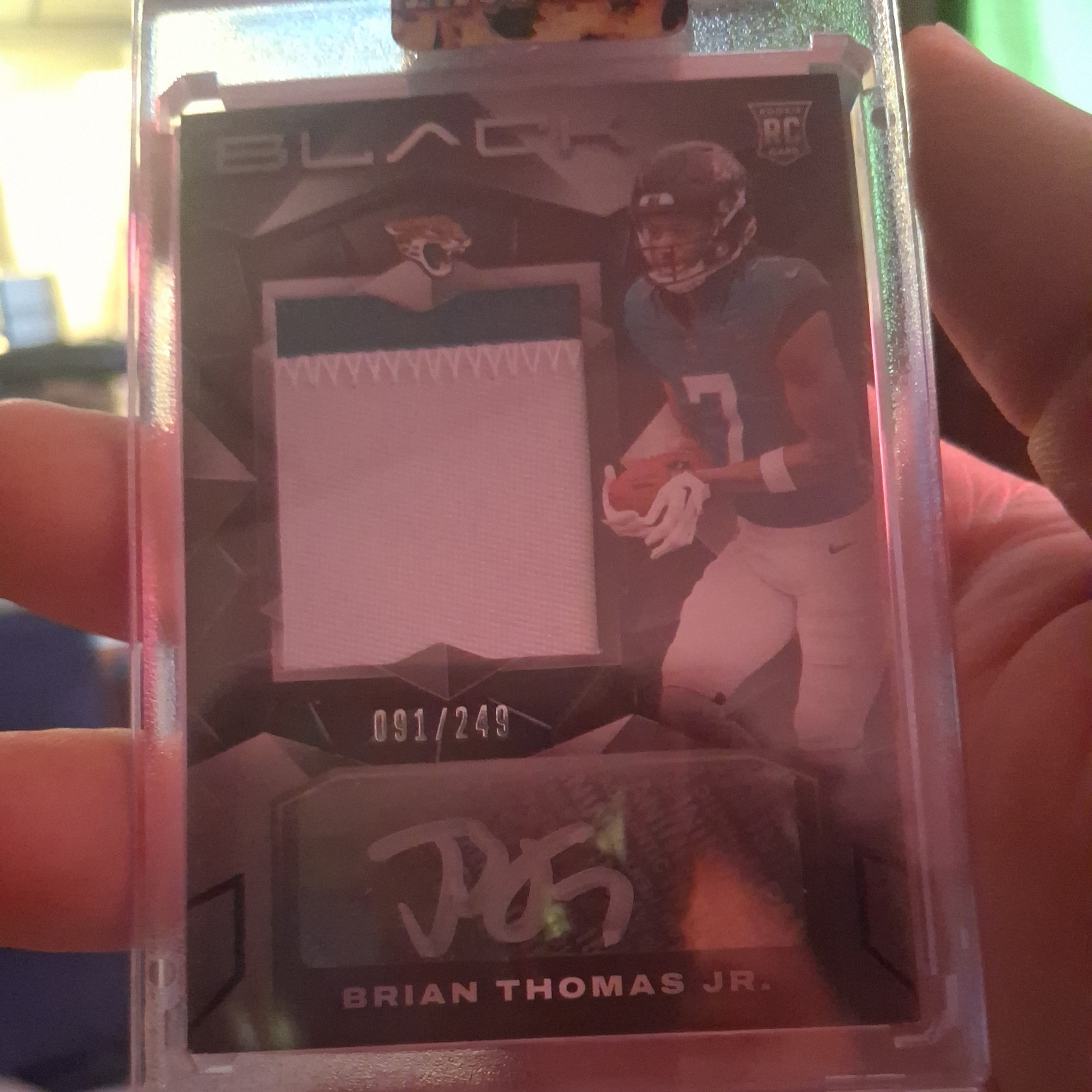 2024 Panini Black Rookie Patch Auto 151/249 Brian Thomas Jr #207 RPA RC