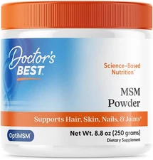 Doctor's Best MSM Powder with OptiMSM 83 Servings Non GMO Vegan Gluten Free