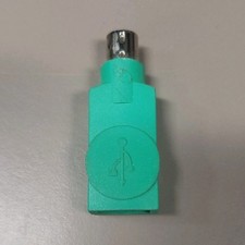 IBM PS/2 Female to USB Type A Female Green Adapter Converter