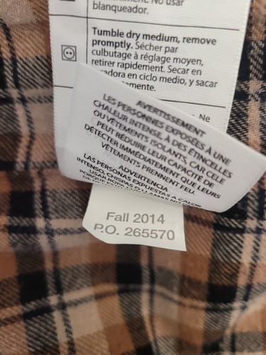 Carhartt Herren Weathered Canvas Flannel Lined Dark Brown Hemd Jacke Large Reg. - Bild 6 von 10