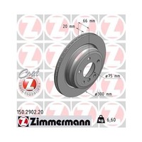 Zimmermann 150.2902.20 Bremsscheibe Hinterachse FüR Bmw Bmw (Brilliance)