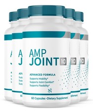 Amp Joint, Amp Joint-10 Advanced Formula Dietary Supplement 300 Capsules 5 Pack
