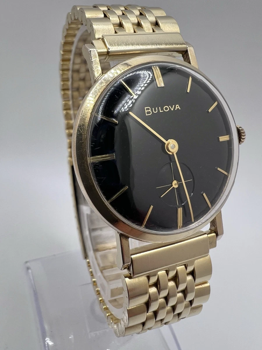 Vintage 1956 Bulova Women\'s Gold-Tone Watch and a gold Pulsar watch. 2 watches Vintage 1956 Bulova Ladies main image 4