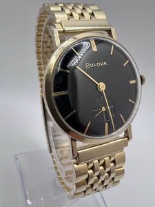 BULOVA Men\'s Manual Wind Watch M4 11AL 17 Jewels 10K RGP Bezel Circa 1964 Vintage BULOVA date king  main image 4