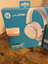 JLab JBuds Lux Bluetooth over-ear Headphones w/ Active Noise Cancellation, Cloud