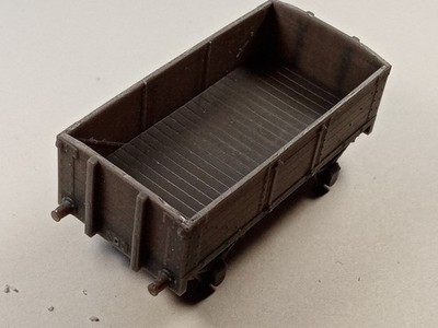 Scratch Build Aid 3-D Printed OO Gauge 5 Plank 8 Tonnen Coal Wagon c.1870's