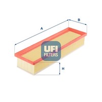 UFI Luftfilter 30.688.00 Filtereinsatz FüR Sandero Lada Dacia Express Renault 2