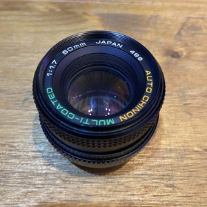 Auto Chinon multi-coated 50mm f/1.7 prime lens PK Pentax K-mount - Good Used