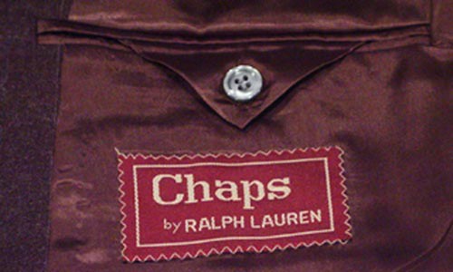 RALPH LAUREN CHAPS MENS WOOL BROWN 2 PC SUIT SIZE 44 / W36 EXCELLENT CONDITION - Picture 13 of 16