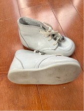 Vintage Unisex Baby Unbranded Shoes White Size 3