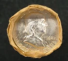 Genuine 1962-D Franklin Silver Half Dollar Original Uncirculated Roll $10 FV