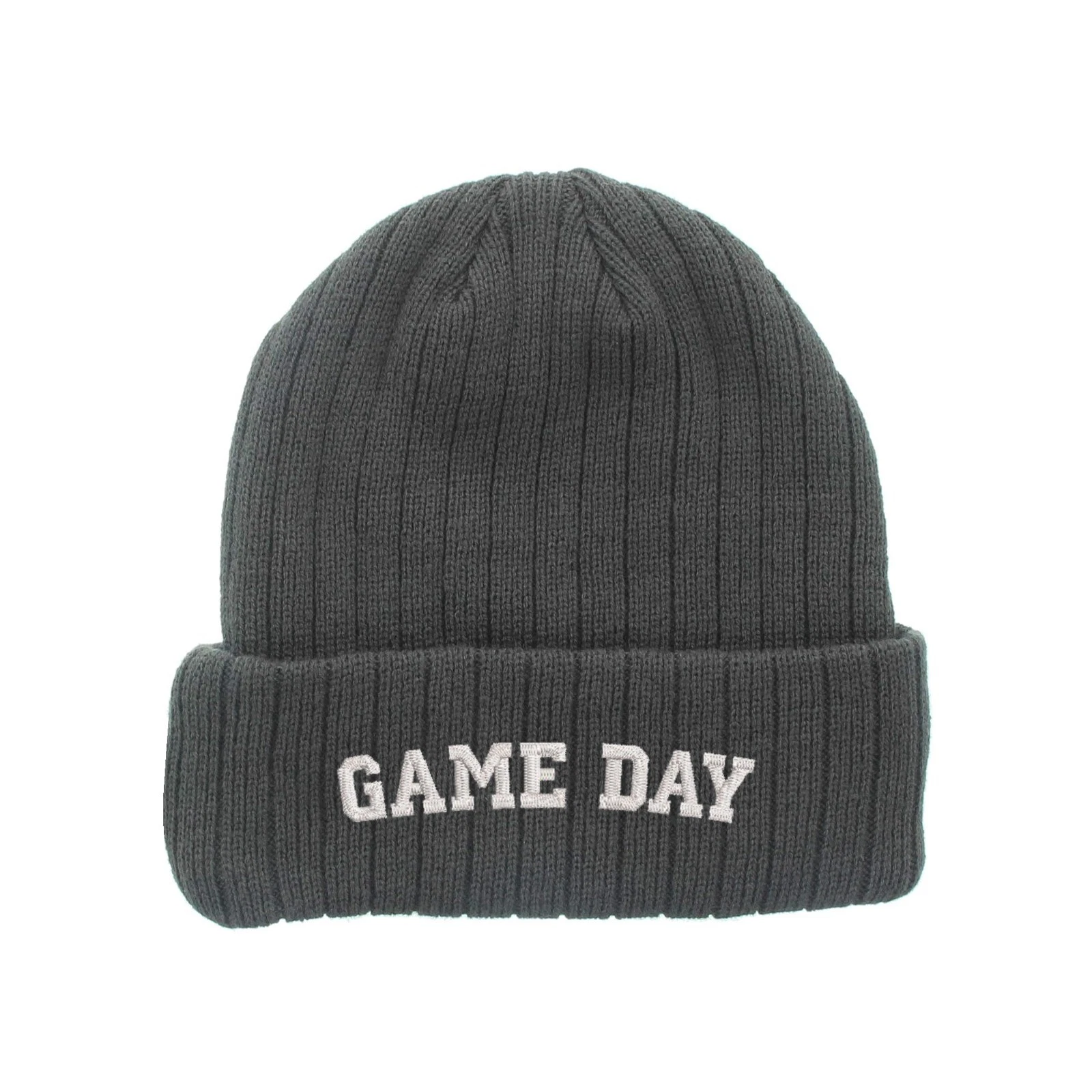 Game day gameday embroidered fleece beanie hat, insulated beanie