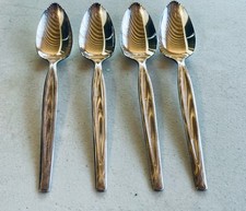 4 Vintage W.R. Rogers Mfg Co Silverplate Grapefruit Spoons Serrated Tip Exquisit
