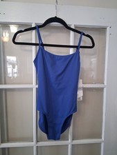 Danskin NYCB Women's Size XS Blueberry Lace Back Keyhole Leotard NWT D1