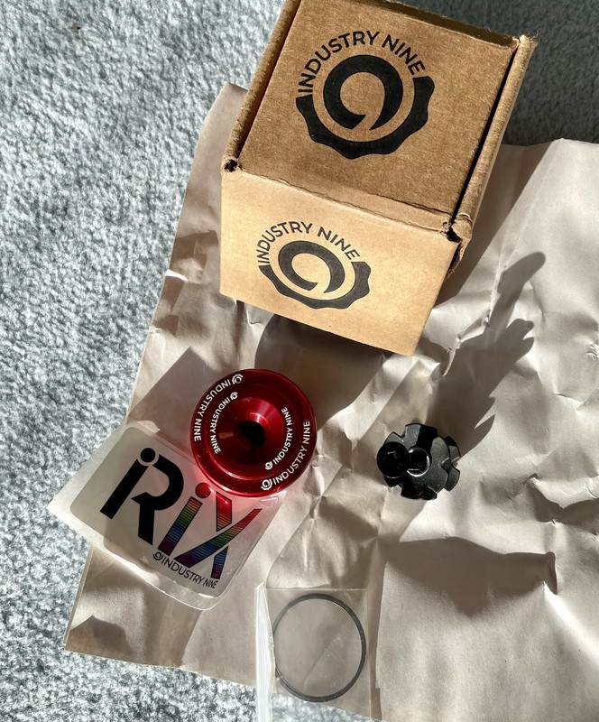 Industry Nine Irix EC 34 mm Headset Upper Assembly Red top Hope Chris king