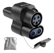 2-in-1 CCS & J1772 to Tesla Adapter, 250KW/80A DC/AC Supercharger CCS1 to NACS