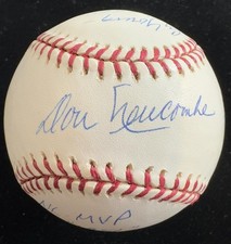 Don Newcombe Signed ONL Baseball w/ Multiple Career Inscriptions Beckett