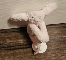 Jellycat Bashful Bunny Rabbit Pink Dummy Holder Clip On Soft Plush Toy