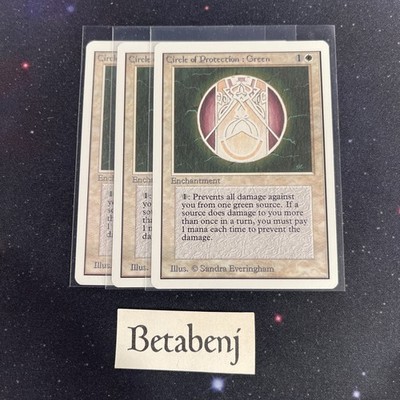 1x MTG Unlimited Circle of Protection: Green from Estate Collection