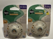 Tommee Tippee Night Time 18 - 36 Months Glow In The Dark Pacifier Toddler LOT 3F