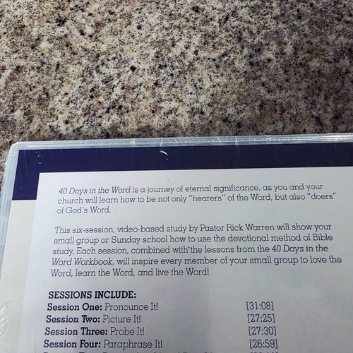 40 Days in the Word Small Group Study DVD Rick Warren New Sealed Bible Study - Picture 4 of 7