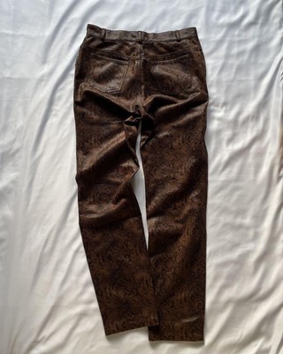 agnes.b. Fake Python Leather Pants Size 38 Polyester 100% | eBay