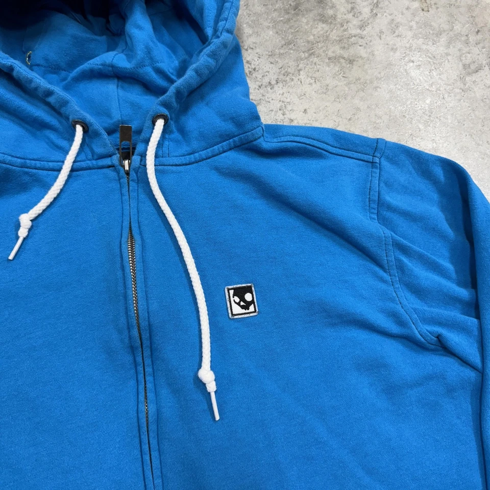 Sudadera con Capucha Skullcandy Para Hombres Grande Cremallera Completa Sudadera y2k Patinador Grunge Gótico Emo Foto 2 de 4