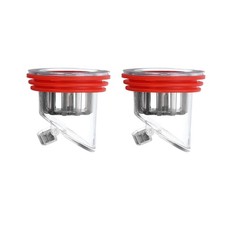 2PCS Odor Proof Floor Drain Sewer Backflow One-Way Preventer Red 1.3"-1.8"