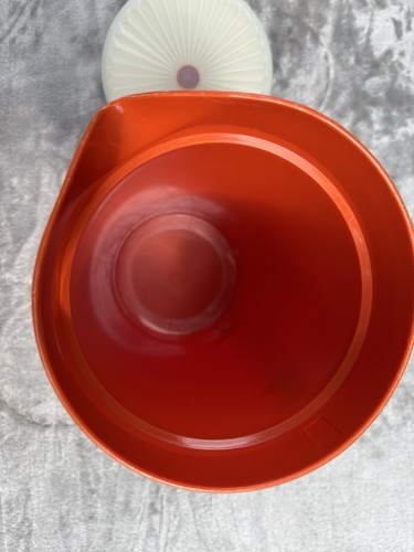 Vintage Tupperware 2 Quart Ernte Orange Krug 800-5 Vintage mit Druckknopf Deckel - Bild 14 von 20