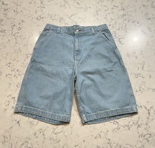 Vintage Faded Glory Denim Jean Shorts Light Wash 90s Style Men’s 36 USA Made