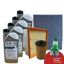 Kit Tagliando Opel Corsa E 1.2 1.4 Benzina Gpl Dal 09.2014 > 4L Olio Opel 5w30