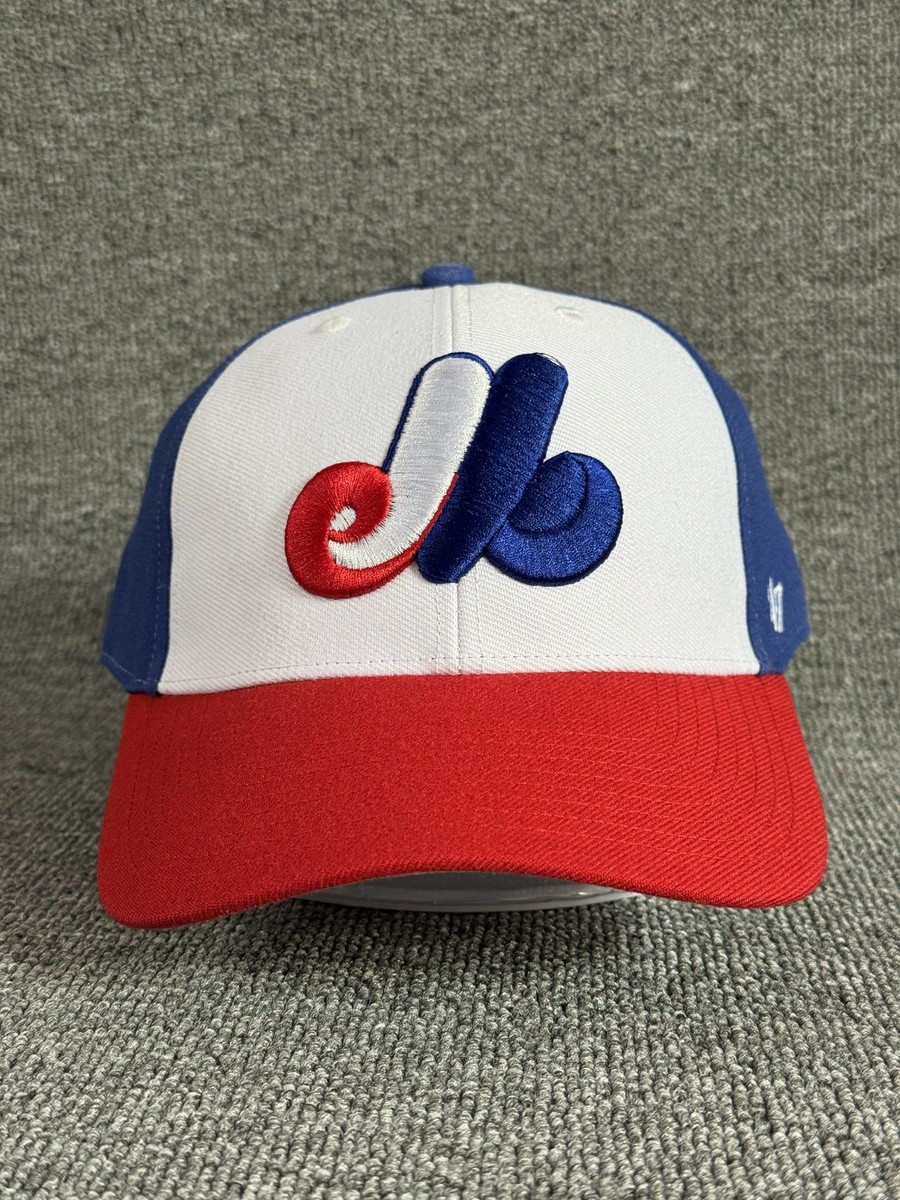 '47 Brand Montreal Expos MLB Throwback Logo Cap Blue White Red Hat