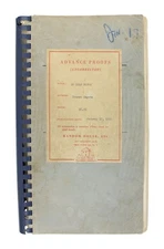 Truman Capote / In Cold Blood / Uncorrected Proof / 1965 [C. Lehmann-Haupt copy]