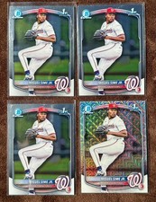 Miguel Sime Jr 1st Bowman Chrome Lot (4) Base (3) + Refractor Nationals Prospect