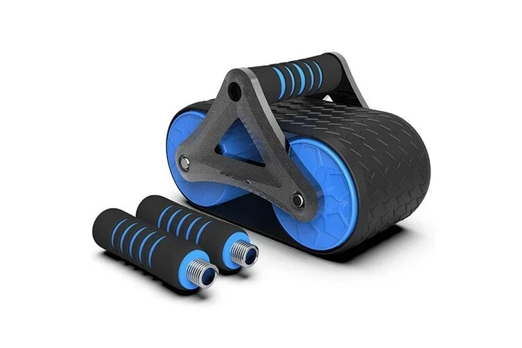 Roda de rolo AB - Equipamento de treino abdominal fitness crunch - Imagem 2 de 4