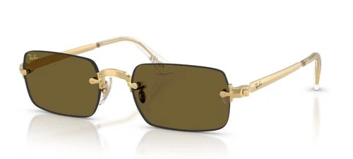 RAY BAN 3928 ASAP Rocky 54 001/73 Sunglasses Gold/Brown 145 mm
