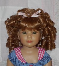 Monique CHARMAINE Doll Wig Size 8/9 LIGHT GINGER Full Head of Curls Bangs ESO