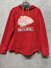 NFL Team Apparel Kansas City Chiefs MCMLX Womens Hoodie Sweatshirt Sz Medium Red