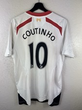 MEN'S FC LIVERPOOL 2013/2014 COUTINHO #10 SOCCER FOOTBALL SHIRT JERSEY SIZE M