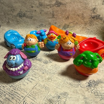 Playskool Weeble Wobbles Hansel Gretel Elephant Sheep Duck Car Trike See-saw LOT