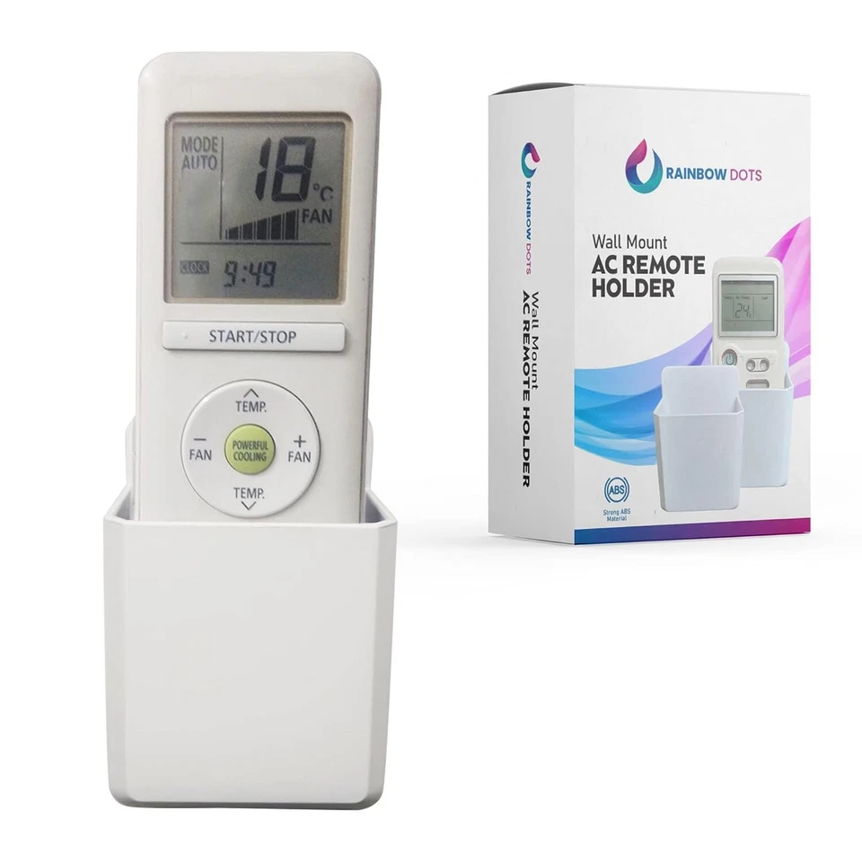 @ Support Mural Pour Télécommande De Conditioner AC À Pois Arc-En-Ciel H718 - Photo 4/4