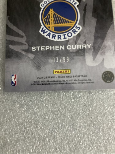 2024 Court Kings #23 Stephen Curry Self Expression Low # 3/99 Purple!! - Picture 7 of 7