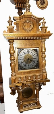 Original Wanduhr Kieninger Westminster Balkonuhr Sehr Gut Zustand 105 Cm  