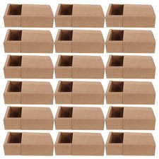 20pcs Kraft Match Box Set | DIY Blank Brown Paper Craft Boxes for Wedding Favor